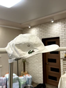 Herren Lacoste 5 Five Panel weiße Kappe Mütze EINS Größe - Bild 1 von 10