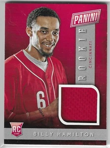2014 PANINI-THE NATIONAL BILLY HAMILTON EVENT-WORN MATERIAL RC #BB4 REDS - Picture 1 of 2
