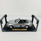 Maisto Special Edition 1989 Mercedes-Benz 500Sl 1:18 Scale Silver/Damaged Box