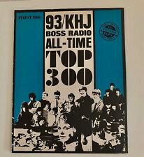 93/KHJ BOSS RADIO ALL-TIME TOP 300 - ULTRA-RARE AUG. 1966 ORIGINAL U.S. PAMPHLET