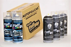 Lot de 6 Sprays Full Dip Vinyles liquides Noir METALLISES Brillant pelable 400ml - Foto 1 di 3