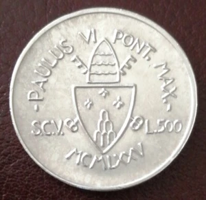 VATICAN CITY - Paolo VI - Lire 500 Silver - An. Iubilaei (1975) - Foto 1 di 2