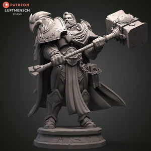 Figurine de Uther le Porteur de Lumière, World of Warcraft, Impression 3D Wow - Picture 1 of 8