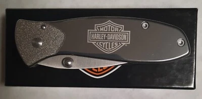 Case Cutlery Harley Davidson Tec X Tags-L Polished Stainless Linerlock 52083 - Image 1 of 4