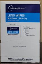The Safety Director Lens wipes, anti static / fog Lens Cleaner - New!!
