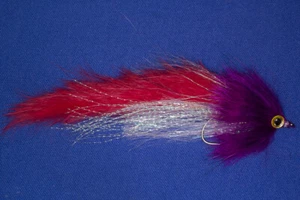 Fliegentom 1724 Raubfischzonker Violett/Rot - Hechtstreamer - Bild 1 von 9