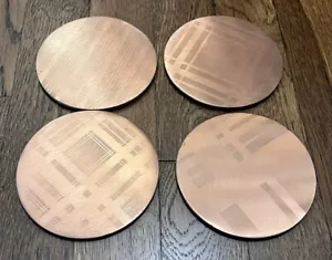 Set sottobicchieri in metallo a plaid Hearth & Hand con Magnolia 4 pezzi finitura rame - Foto 1 di 6