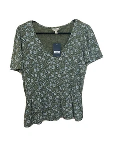 Nuevo con etiquetas Top floral/cintura elástica Lucky Brand para mujer talla grande - Imagen 1 de 6