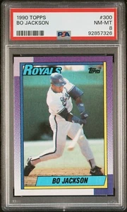 PSA 8 casi nuevo-como nuevo Bo Jackson 1990 Topps #300 - Imagen 1 de 1