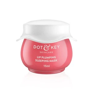 Dot & Key Lip Plumping Sleeping Mask Vitamin C + E | Lip Balm For Dry Lips 15ml - Picture 1 of 5
