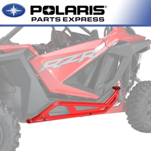 NEW POLARIS 2020 2021 RZR PRO XP KICK OUT ROCK SLIDERS INDY RED 2883997-293 - Picture 1 of 2