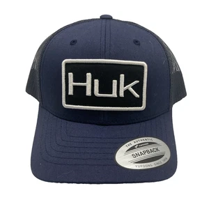Neu HUK Fischermütze Snapback Mesh Trucker Baseballkappe Performance Kopfbedeckung - Bild 1 von 9