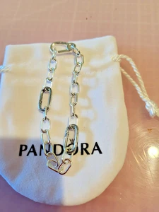 Bracelet Link PANDORA argent 925/1000 poinçon ALE PANDORA 18 cm - Imagen 1 de 7