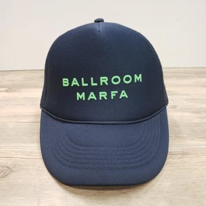 Ballroom Marfa Hat Cap Snap Back Trucker Mesh Embroidered Mens Neon Green Blue - Picture 1 of 8