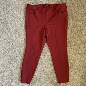 Torrid Hose Damen 16R Rot Stretch Taschen - Bild 1 von 8