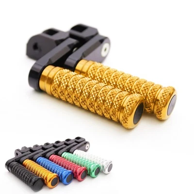 Gold M-Grip Front 1.5" Extended Foot Pegs For Kawasaki Ninja 250R 08 09 10 11 12 - Image 1 of 4