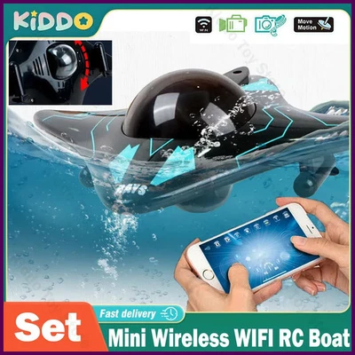 Mini barco submarino WIFI RC con cámara juguete de video submarino en tiempo real Foto 1 de 4