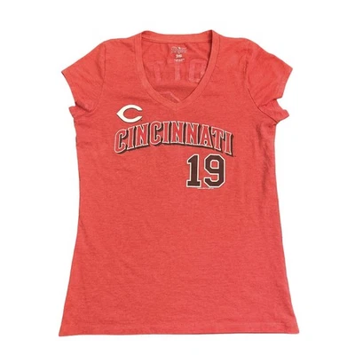 Camiseta para mujer Cincinnati Reds grande manga corta suave Joey Votto #19 fan Foto 1 de 4