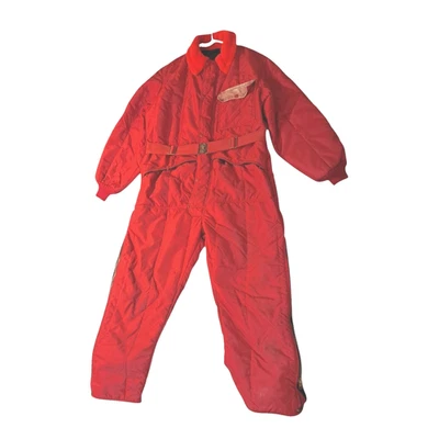 Vintage RefrigiWear Heavy Insulated Work Coveralls Snow Suit style 146 USA Large - Image 1 of 4