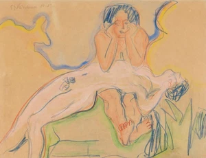 Ernst Ludwig Kirchner Zwei Akte (Two Acts) : Archival Quality Giclée Art Print - Picture 1 of 2