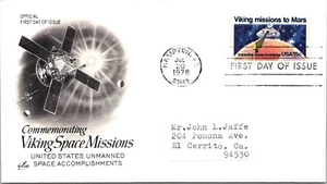 Commemorating Viking Space Missions - Hampton, VA - 7.20.1978 FDC - J12723 - Picture 1 of 2