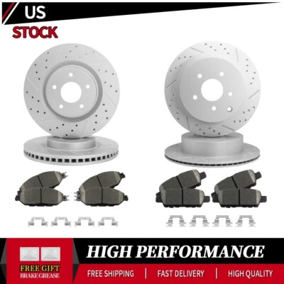 Front Rear Disc Brake Rotors Pads For 2013 - 2020 Nissan Pathfinder Murano QX60 - Image 1 of 4