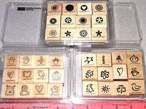 Stampin Up Sets Bitty Bolds Little Pieces Little Something 3 kleine Stempelboxen Set - Bild 1 von 5