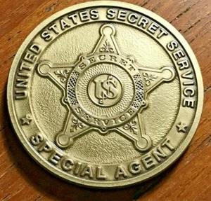 US SECRET SERVICE CHALLENGE COIN - SPECIAL AGENT - WÜRDIG DES VERTRAUENS & VERTRAUENS - Bild 1 von 5