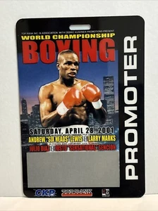 PP6 Lewis Marks Diaz Boxe Titolo Lotta Promotore Press Pass Credenziali Media - Foto 1 di 4