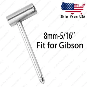 Llave de ajuste de varilla de armadura larga hexagonal para guitarra acústica de 8 mm (5/16") para guitarra Gibson - Imagen 1 de 5