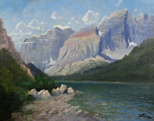 John Fery Mount Cleveland vom Grossley Lake Leinwanddruck 16 x 20 - Bild 1 von 3