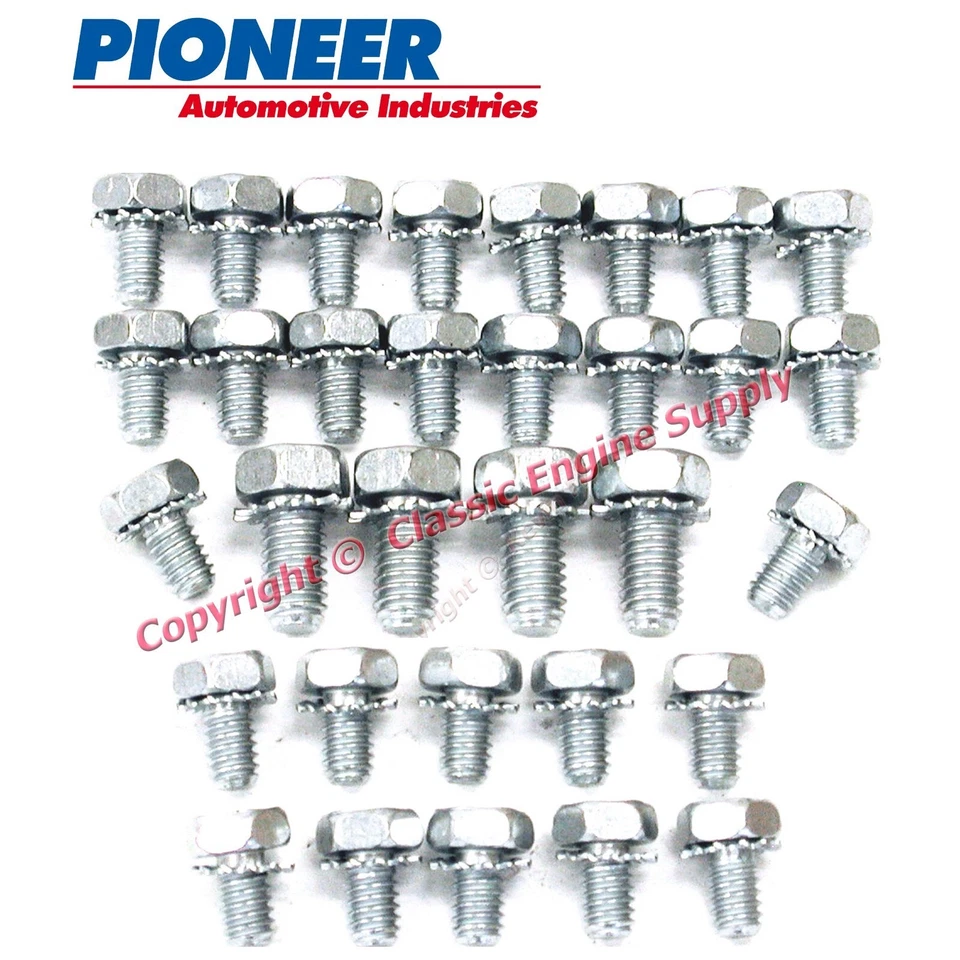 New Oil Pan & Timing Cover Bolt Set sb Chevy 400 350 327 307 305 302 283 267 265 - Image 1 of 1