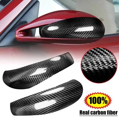 Cubierta de tapa de espejo retrovisor lateral de fibra de carbono seca para Porsche 911 997.1 2005-2008 Foto 1 de 4