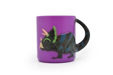 Triceratops Dinosaur, Children's Plastic Drinking Cup Purple  3.5"W x 3"H  - F18