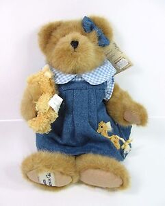 Boyds Bear HAYLEY & Giraffe Stuffed Toy Plush Teddy Retired Limited Ed 896/5100 