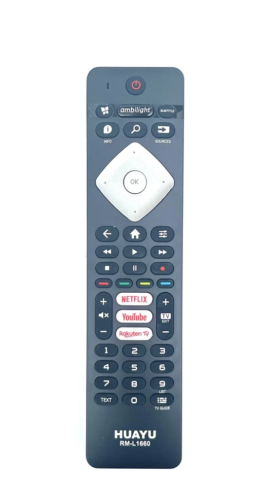Remote Control for Philips Ambilight TV MBE066 43PUS8105 50PUS7855 398GR10BEPHN - Image 1 of 1