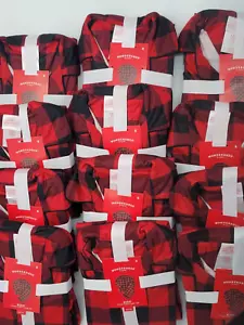 12 Sets Kids Pajamas Red & Black Buffalo Check Flannel Pajamas Set Size 6 Kids - Picture 1 of 14