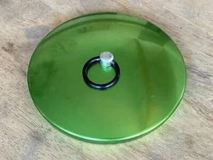 Vintage 50's Hellers Colorama Lazy Susan lid replacement Green Aluminum - Picture 1 of 5