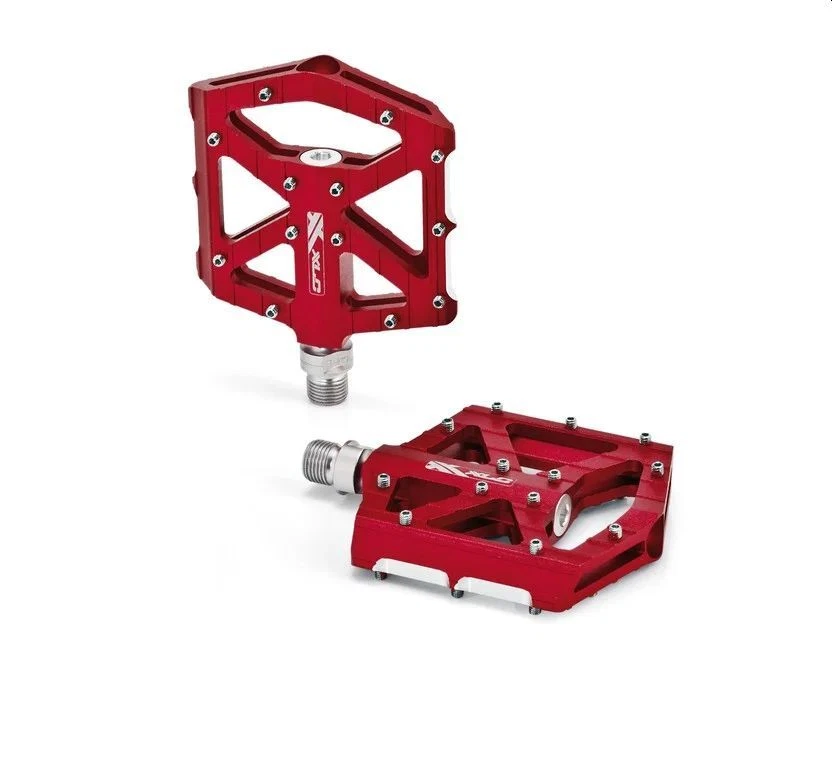 XLC MTB Trekking Bicicleta Pedal PD-M12 Aluminio Rojo BMX Freeride Plano Aluminio Foto 1 de 1