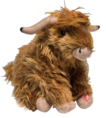 Living Nature flauschiges Kuscheltier Hochlandrind mit MUH-Ton (1108 A3) - Bild 1 von 2