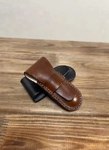 Leather sheath for Victorinox 84- 91 -93 mm Pioneer X, Farmer X,Huntsman ,more- - Picture 1 of 22