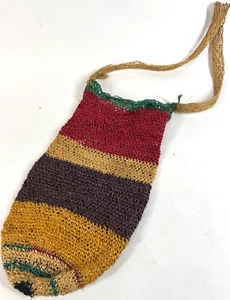 Vintage Handmade 14" South American Columbia Natural Fiber Twine Shoulder Bag - Picture 1 of 7