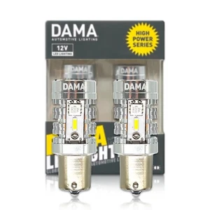 DAMA Alta Potencia 1156 BA15S ÁMBAR LED Señal de Giro Bombillas DRL 2600K CANbus Paquete de 2 - Imagen 1 de 6