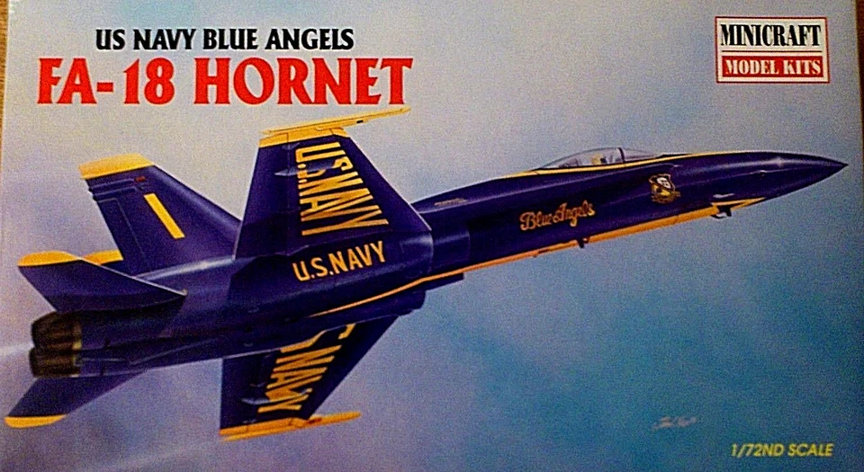 MINICRAFT 1:72 KIT AEREO US NAVY BLUE ANGELS FA - 18 HORNET ART 11624 - Immagine 1 di 1