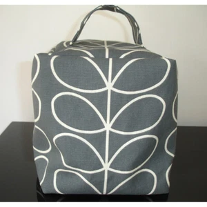 Door Stop Orla Kiely Linear Stem Doorstop Cool Grey UNFILLED - Picture 1 of 4