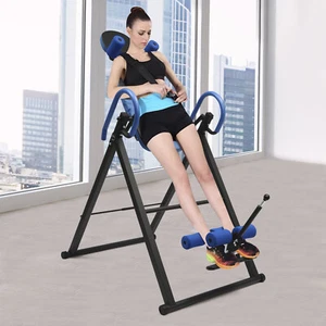 Inversion Table Back Therapy Heavy Duty Teeter Relief Hang Gravity Foldable Home - Picture 1 of 23