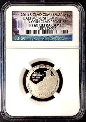 2016 S Proof Cumberland Gap Quarter, NGC PF 69 Ultra Cameo, Baltimore Show! - Image 1 of 4