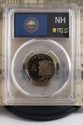 2000-S State Label - Proof Quarter – New Hampshire - PCGS PR70DCAM – Nice! 5093 - Image 1 of 4