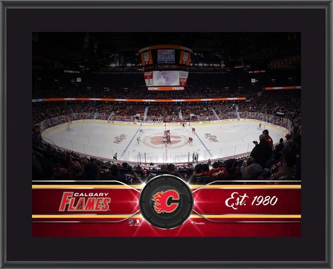 Calgary Flames 10" x 13" Sublimated Team Stadium Plaque - Fanatics Cover