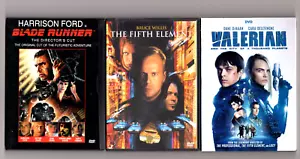 BLADE RUNNER, THE FIFTH ELEMENT, VALERIAN 3 SCI-FI DVDs LOT WATCHED ONCE! - Picture 1 of 2